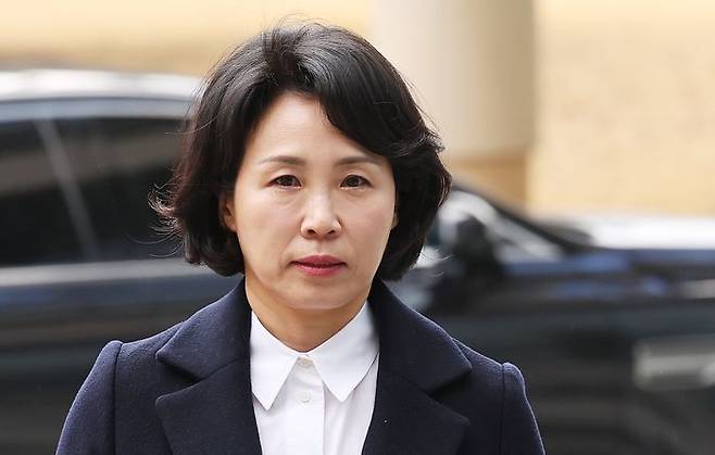 더불어민주당 이재명 전 대표 배우자 김혜경씨가 지난 3월 18일 경기도 수원시 수원고등법원에서 열린 항소심 첫 공판에 출석하고 있다. ⓒ연합뉴스