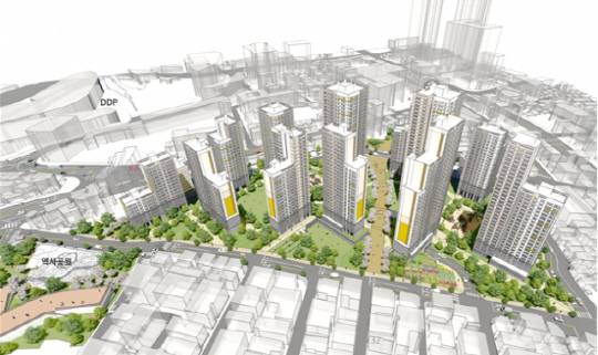 서울 중구 '신당10구역' 주택정비형 재개발사업 조감도. [서울시 제공]