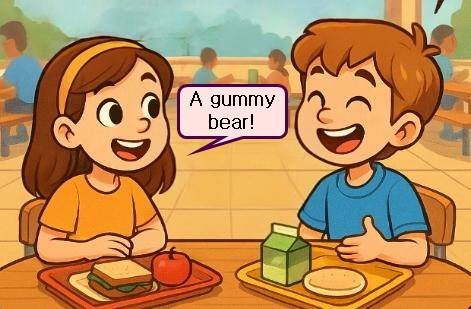 톡톡 영어 - “니 농담 때문에 항상 빵터져!” (AI로 생성한 이미지)