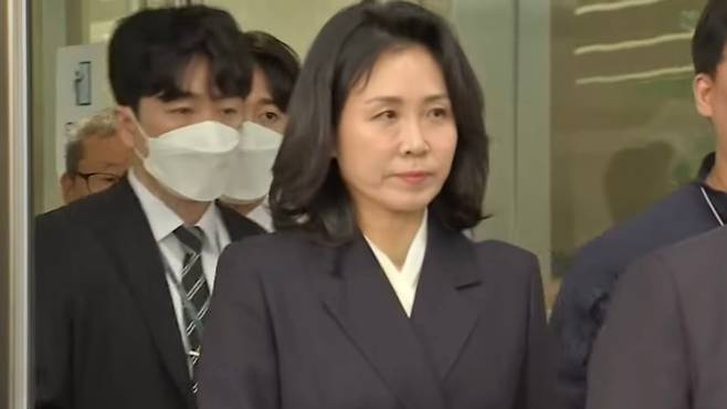 이재명 대선 후보 배우자 김혜경 씨. (SBS 캡처)