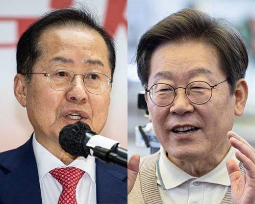 홍준표 전 대구시장, 이재명 더불어민주당 대선후보. / 사진=뉴스1