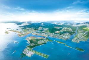 부산진해경제자유구역 내 물류 트라이포트 조감도.  부산진해경제자유구역청 제공