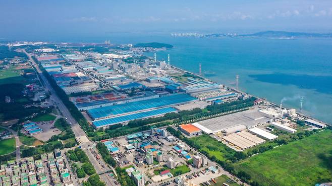 충남 당진의 아산부곡국가산단(송악읍 소재). 당진시