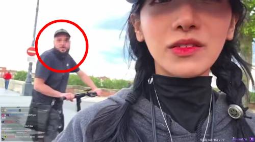 프랑스 길거리에서 한국 여성이 인종 차별을 당한 영상이 공개됐다. /사진=엑스 캡처