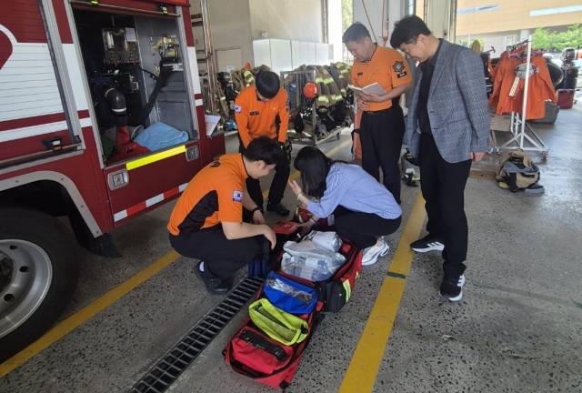 ▲대전소방본부가 지역 내 5개 소방서를 순회하며 '2025년 상반기 펌뷸런스 대원 순회교육'을 실시한다. ⓒ대전소방본부