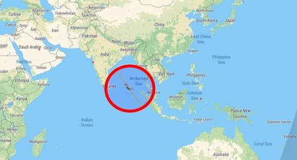 미 공군 북미방공사령부(NORAD)의 데이터를 활용해 지구 궤도 위의 인공위성이나 잔해를 추적해 보여주는 사이트인 ‘샛플레어’(Satflare)가 추정한 구소련 금성탐사선 코스모스 482 잔해의 예상 추락 위치. 샛플레어 캡처