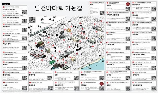 수영구 남천바다로 : 골목상권 지도를 통한 공간 스토리텔링 [부산시 제공. 재판매 및 DB 금지]