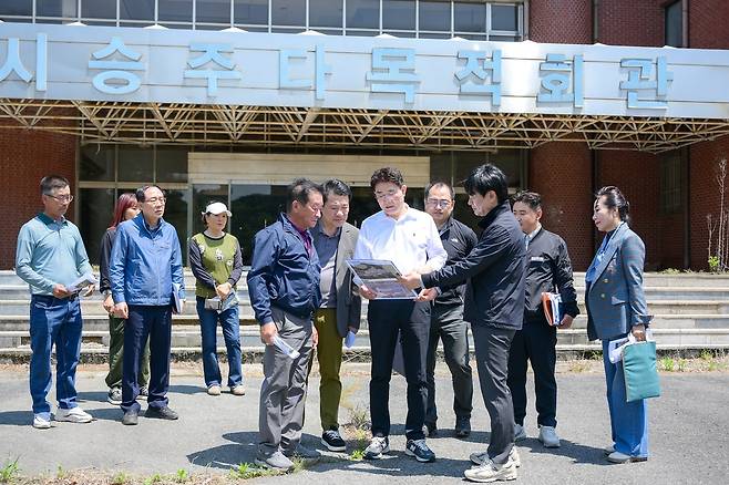 그린바이오 전진기지 조성 현장 점검 [순천시 제공. 재판매 및 DB 금지]