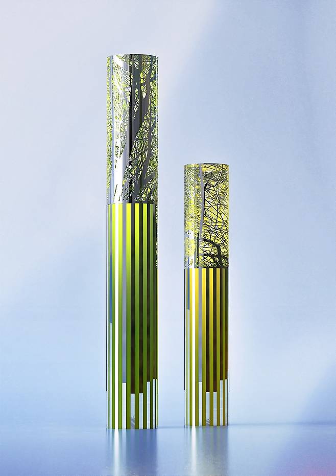 권치규, Resilience-성장기, 스테인리스 스틸에 우레탄 페인트, 2025[조형아트서울 제공. 재판매 및 DB 금지]