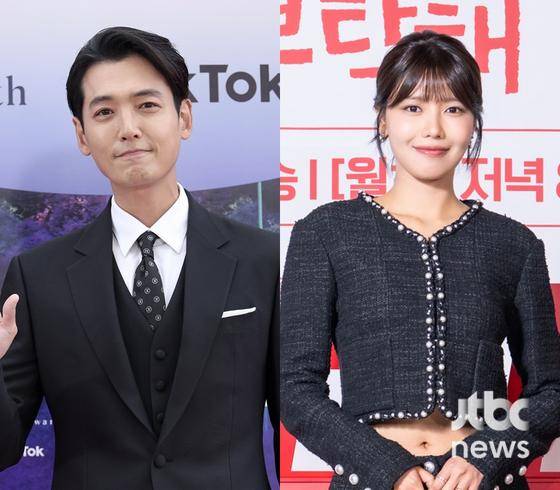 배우 정경호와 최수영.