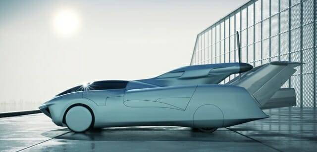 날개를 접어 주행 모드로 변신한 에어카의 모습. 가격은 80만 달러부터 시작한다. (사진=클라인 비전)