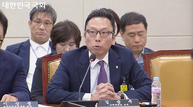 김승주 고려대학교 교수 / 출처=국회 영상회의록시스템