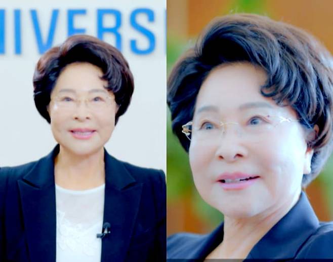 학교 홍보영상에 등장한 이길여 총장 /사진=가천대학교 유튜브 캡처