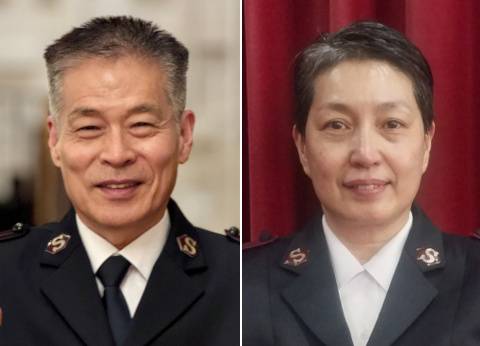 윤병학 반유미 사관의 모습. 한국구세군 몽골대표부 제공