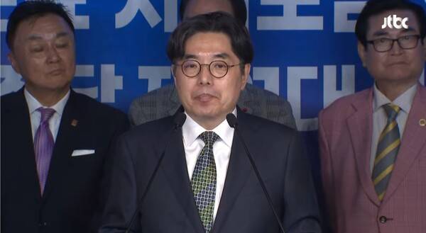 ▲홍준표 전 대구시장 지지자인 김남국 국민통합진흥회장이 13일 이재명 민주당 대선후보 지지를 하는 이유에 대해 국민의힘이 파면당한 윤석열 전 대통령 영향을 못 벗어나고 있다고 밝히고 있다. 사진=JTBC 영상 갈무리