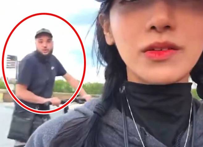 프랑스에서 한국인 여성이 인종차별 당하는 모습이 인터넷 방송으로 생중계돼 논란이 커지고 있다. [사진출처 = 서경덕 교수팀]