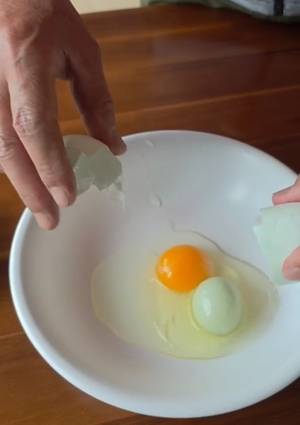 달걀 속 또 달걀. 조광현씨 제공 연합뉴스