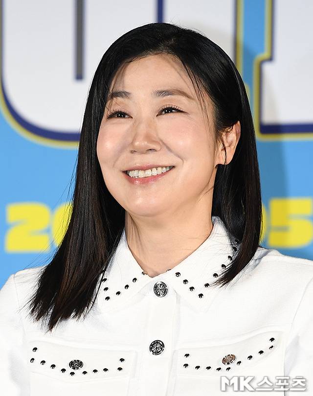 배우 라미란이 12일 오전 서울 광진구 롯데시네마 건대입구에서 열린 영화 ‘하이파이브’ 제작보고회에 참석했다. 사진=천정환 기자