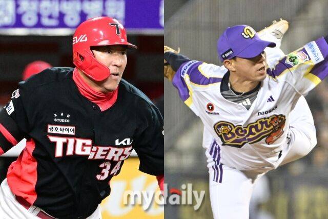 최형우(좌)와 고효준(우)./마이데일리