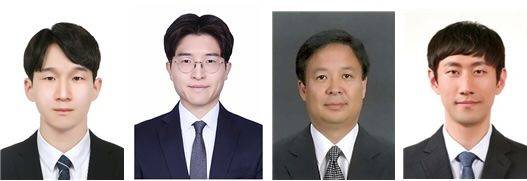 한양대가 습도를 인식해 전기를 생성하는 섬유형 인공근육을 개발했다. 사진은 이재명 박사과정생(왼쪽 첫 번째), 손원경 박사(왼쪽 두 번째), 김선정 교수(왼쪽 세 번째), 최창순 교수. (사진=한양대 제공) *재판매 및 DB 금지