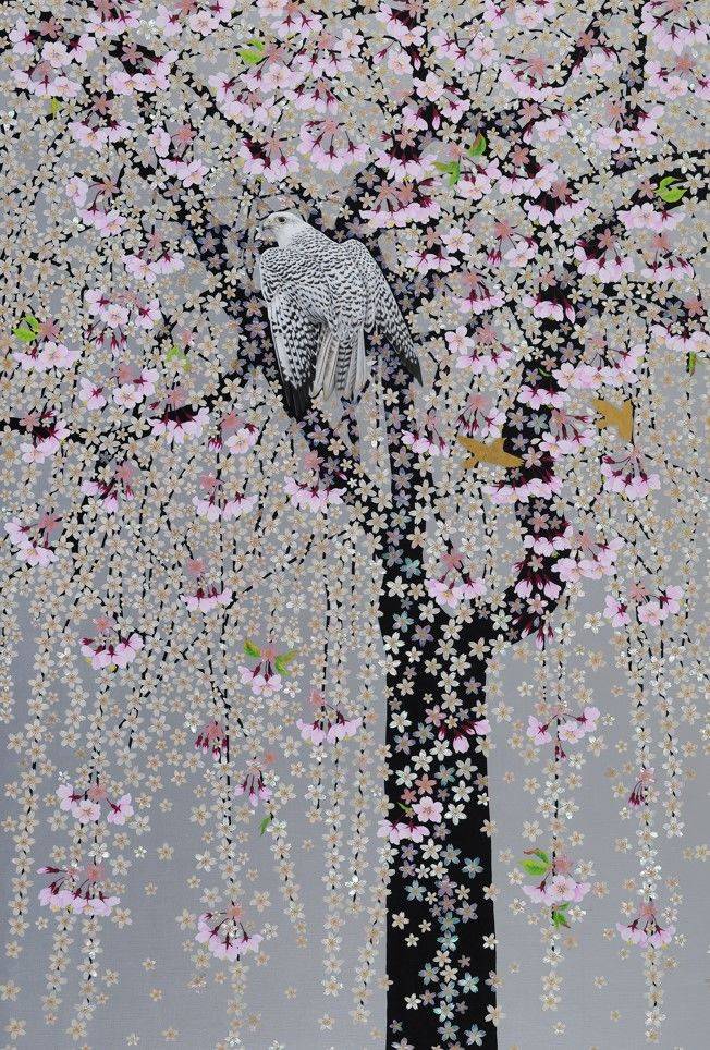 Zenith, 194 x 130cm, pure gold leaf on canvas, mother of pearl, acrylic, 2025 *재판매 및 DB 금지