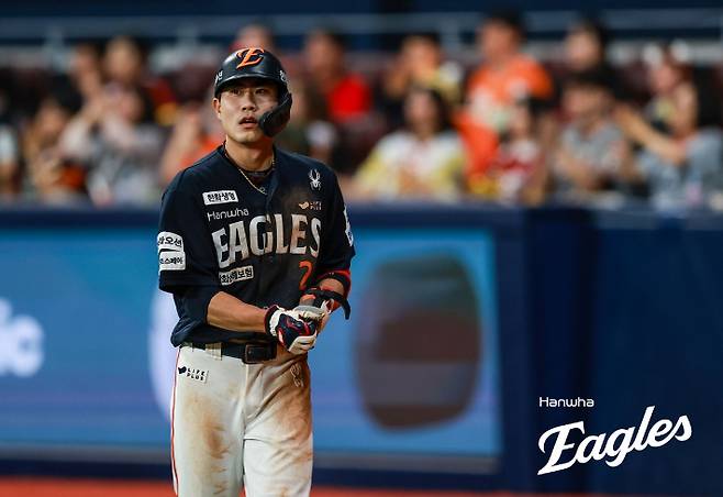 프로야구 한화 주전 유격수 심우준. 한화 이글스
