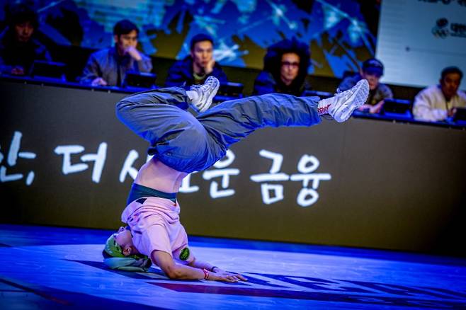 지난해 열린 브레이킹 K 시리즈 파이널 대회의 경기장면. 대한민국댄스스포츠연맹 제공