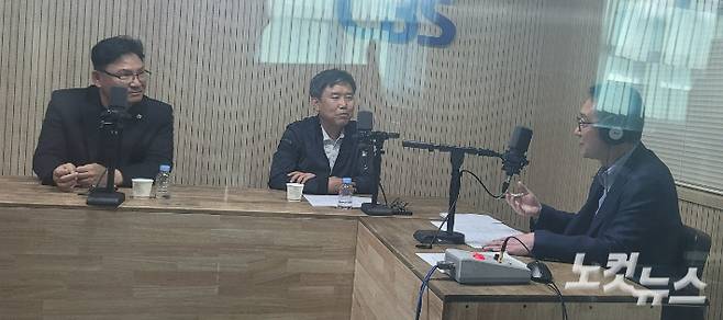 왼쪽부터 국민의힘 유상용 충북도의원, 더불어민주당 이상식 충북도의원, 김종현 앵커. 충북CBS