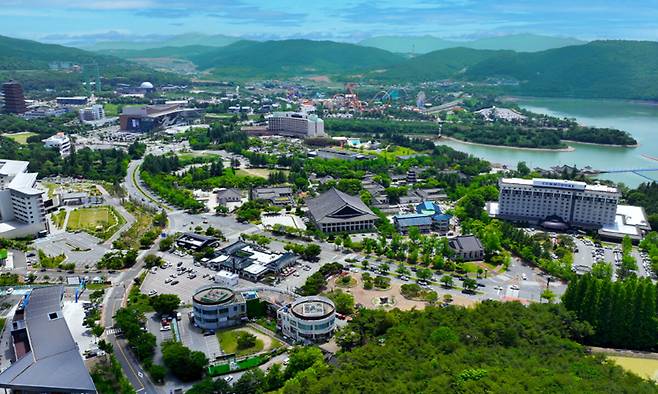 경주보문관광단지 전경.