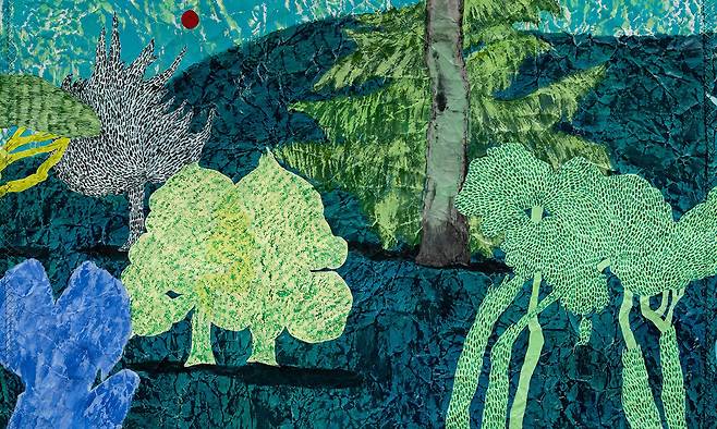 ‘바로 그 오두막에서, 새순이 돋다’의 한 부분(디테일)