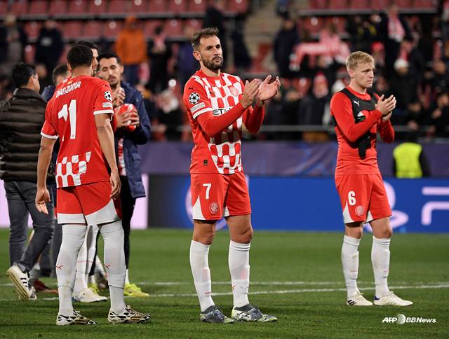 지로나 선수단. /AFPBBNews=뉴스1