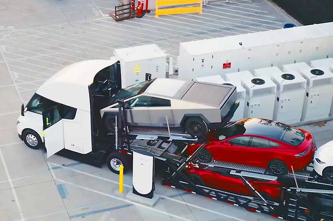 테슬라 전기 트럭 세미