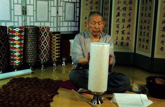 국가무형유산 영산재  명예보유자로 인정 예고된 이병우씨[국가유산청 제공. 재판매 및 DB 금지]