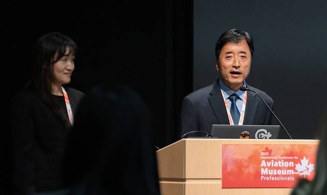 국제항공박물관 네트워크 학술대회에서 환영사 중인 최수관 국립항공박물관 본부장 [국립항공박물관 제공. 재판매 및 DB 금지]