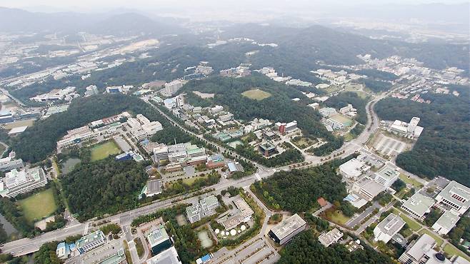 사진은 하늘에서 내려다본 대덕특구 전경. [연구개발특구진흥재단 제공. 재판매 및 DB 금지]