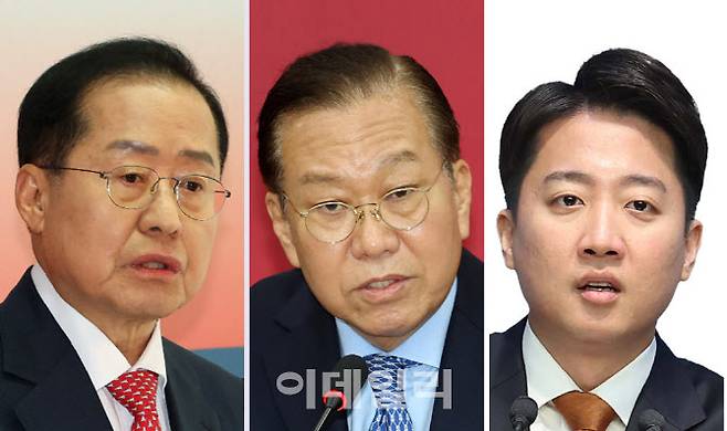 홍준표 전 대구시장, 권영세 전 국민의힘 비상대책위원장, 이준석 개혁신당 대선 후보 (사진=이데일리DB)
