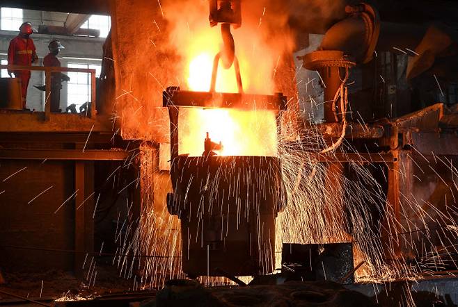 중국 저장성 우이에 위치한 한 공장.(사진=AFP)