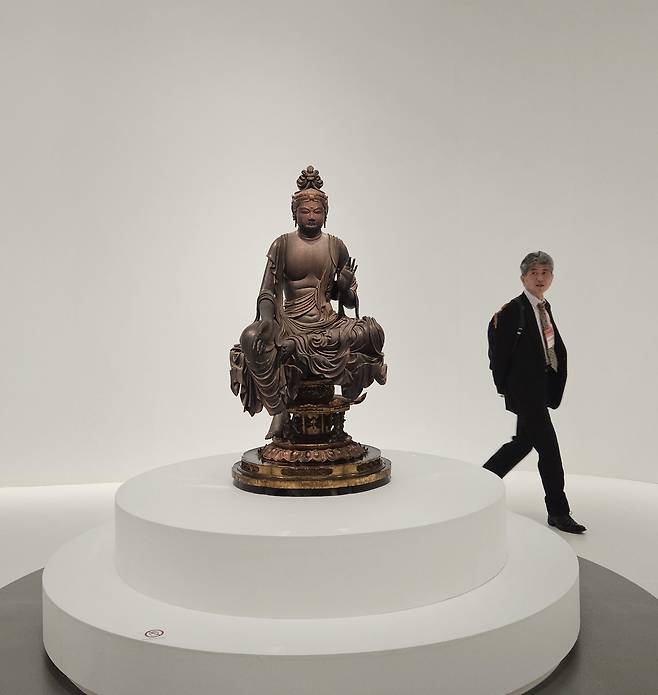 일본 교토 호보다이인 간토쿠지 소장 '반가보살상'. 헤이안시대 8세기 걸작이다. /허윤희 기자