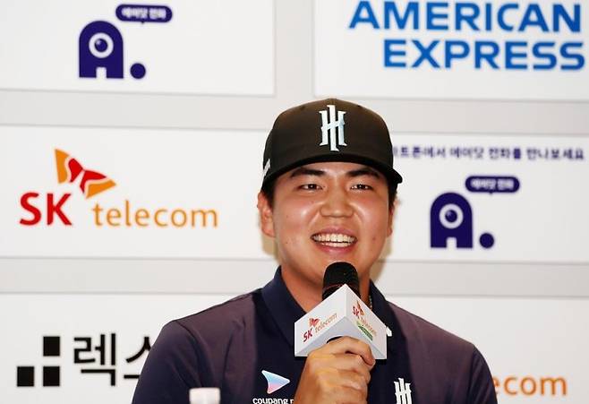 인터뷰하는 장유빈. KPGA 제공