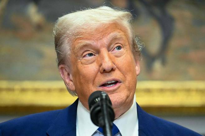 도널드 트럼프 미국 대통령. AFP연합뉴스