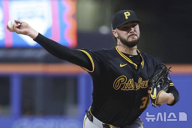[뉴욕=AP/뉴시스] 메이저리그 피츠버그 파이리츠 투수 폴 스킨스. 2025.05.13.