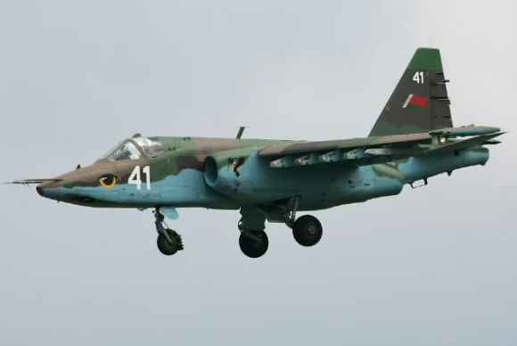 러시아군의 Su(수호이)-25 전투기 자료사진