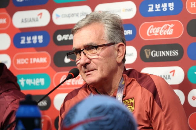 브란코 이반코비치 중국 축구대표팀 감독. 연합뉴스