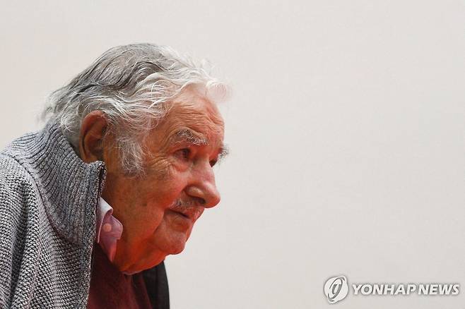 2024년 4월 식도암 발병 사실 알리는 호세 무히카 우루과이 전 대통령 [AFP 연합뉴스 자료사진. 재판매 및 DB 금지]