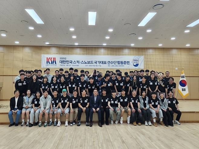 대한스키·스노보드협회 국가대표 선수단 합동 훈련.  [대한스키·스노보드협회 제공. 재판매 및 DB 금지]