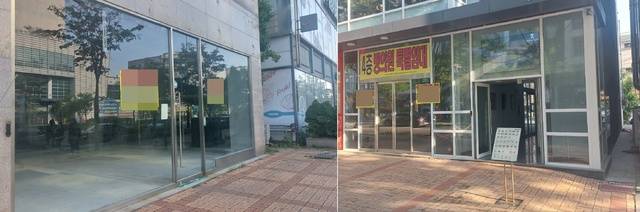 군산 핵심상권인 수송동 일대에 중대형 상가 공실률이 증가하고 있는 것으로 나타났다./사진=이환규 기자