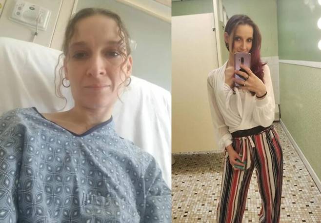 20년간 이어온 흡연을 끊고 전자담배로 바꿔 피운 한 여성이 폐에 구멍이 뚫려 누우면 사망할 위험까지 높아지는 자신의 건강 상태를 공유했다. [사진=SNS]