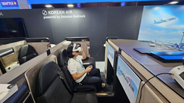 가상현실(AR)과 웹브라우저를 동시에 지원하는 AI크루 (사진=남혁우 기자)