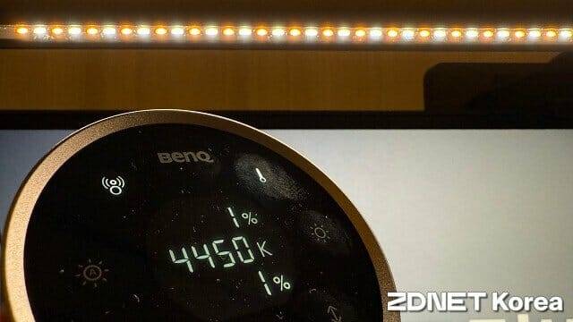 색온도가 다른 LED 2종을 혼합해 최대 6500K(켈빈)까지 색온도를 조절할 수 있다. (사진=지디넷코리아)