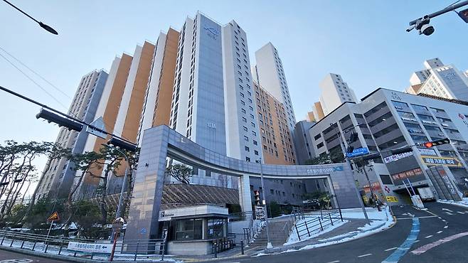 경기 용인시 기흥구에 위치한 '스프링카운티자이'의 전경./조은임 기자